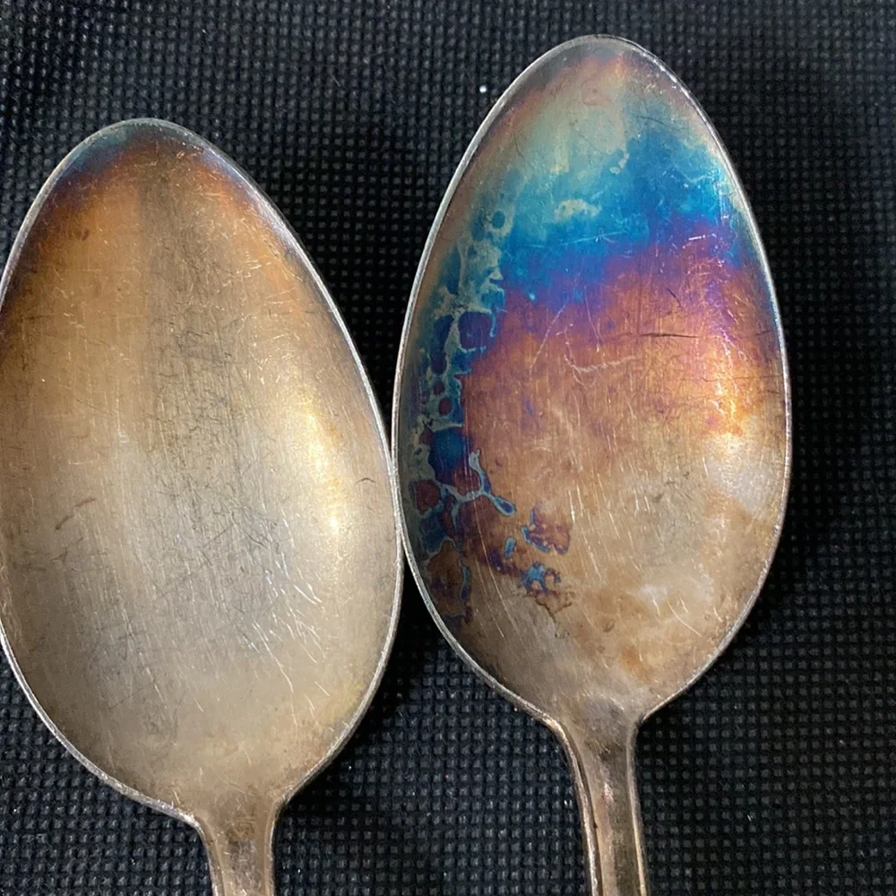 Vintage BMF 90 German Silver Plated Serving Spoon -Medium 1950’s -set of 4